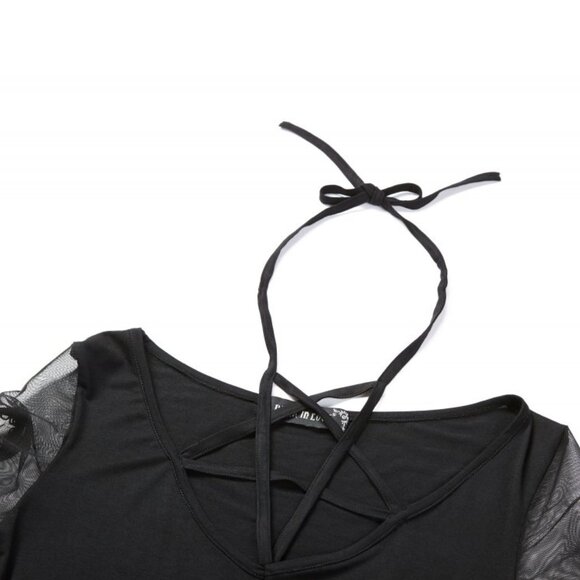 Romantic Delusions Pentagram Lace Top - Picture 6 of 9